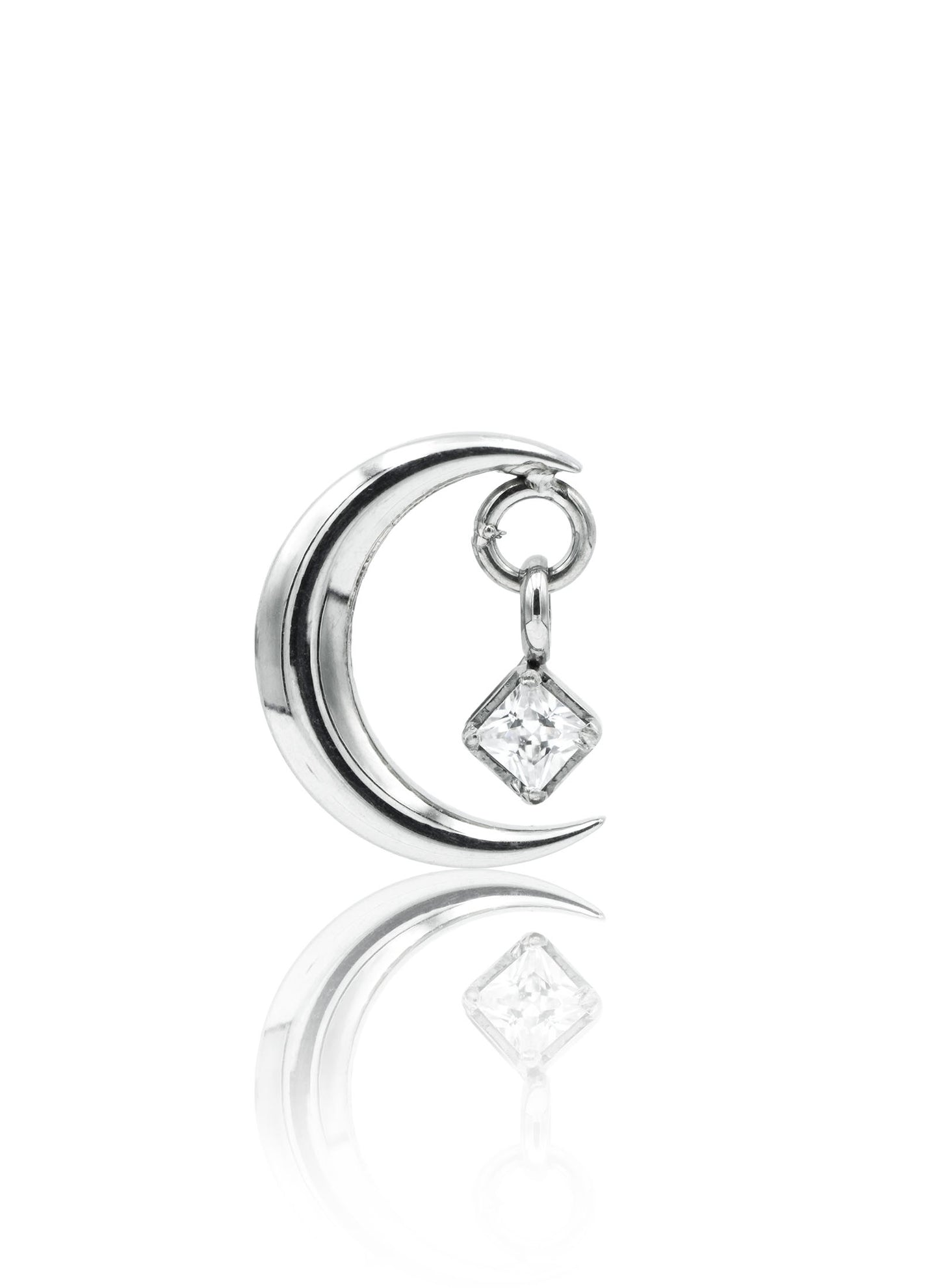 Kolczyk do ucha "Silver night" - tytanowa labret