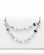 Podwójny łańcuszek do przekłucia "Silver Shimmer Chain" - łańcuszek z białego złota 14K