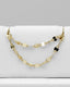 Podwójny łańcuszek do przekłucia "Golden Shimmer Chain" - łańcuszek ze złota 14K