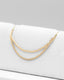 Podwójny łańcuszek do przekłucia "Goldline Double Chain" - łańcuszek ze złota 14K