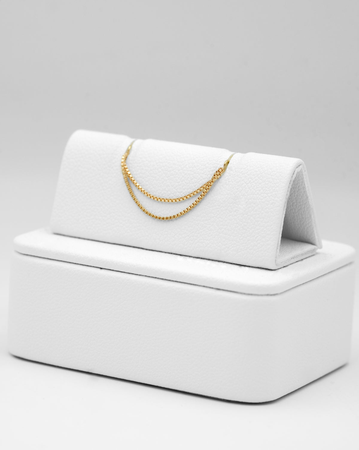 Podwójny łańcuszek do przekłucia "Goldline Double Chain" - łańcuszek ze złota 14K