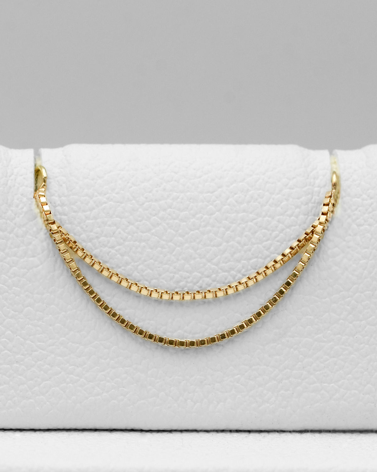 Podwójny łańcuszek do przekłucia "Goldline Double Chain" - łańcuszek ze złota 14K