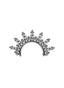 Kolczyk do ucha "Tiara" - tytanowy clicker z cyrkoniami