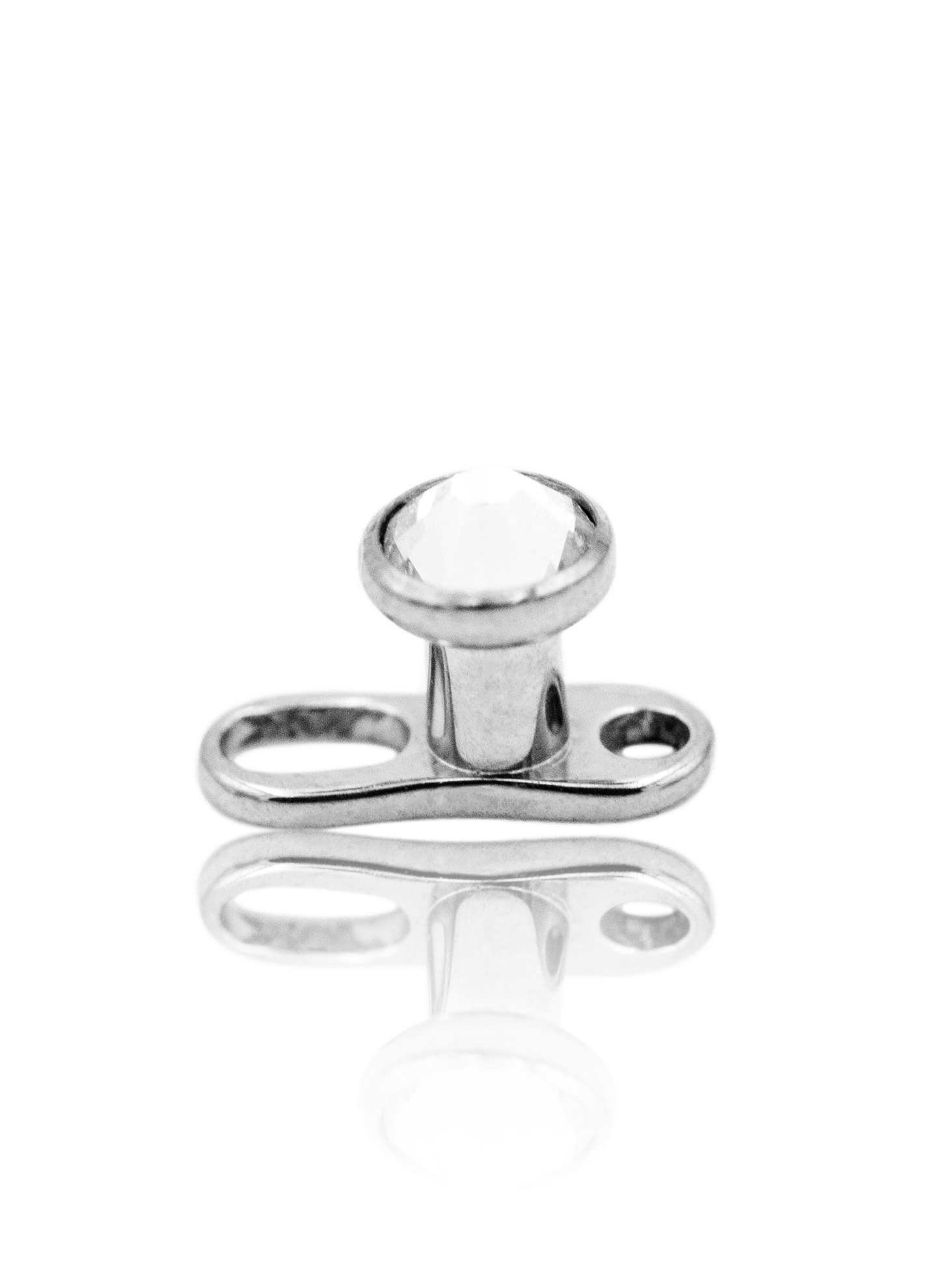 Kolczyk do microdermala "Dotty" - tytanowy kolczyk z cyrkonią