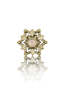 Kolczyk do ucha "Opal rosette" - anodyzowany tytanowy labret z opalem