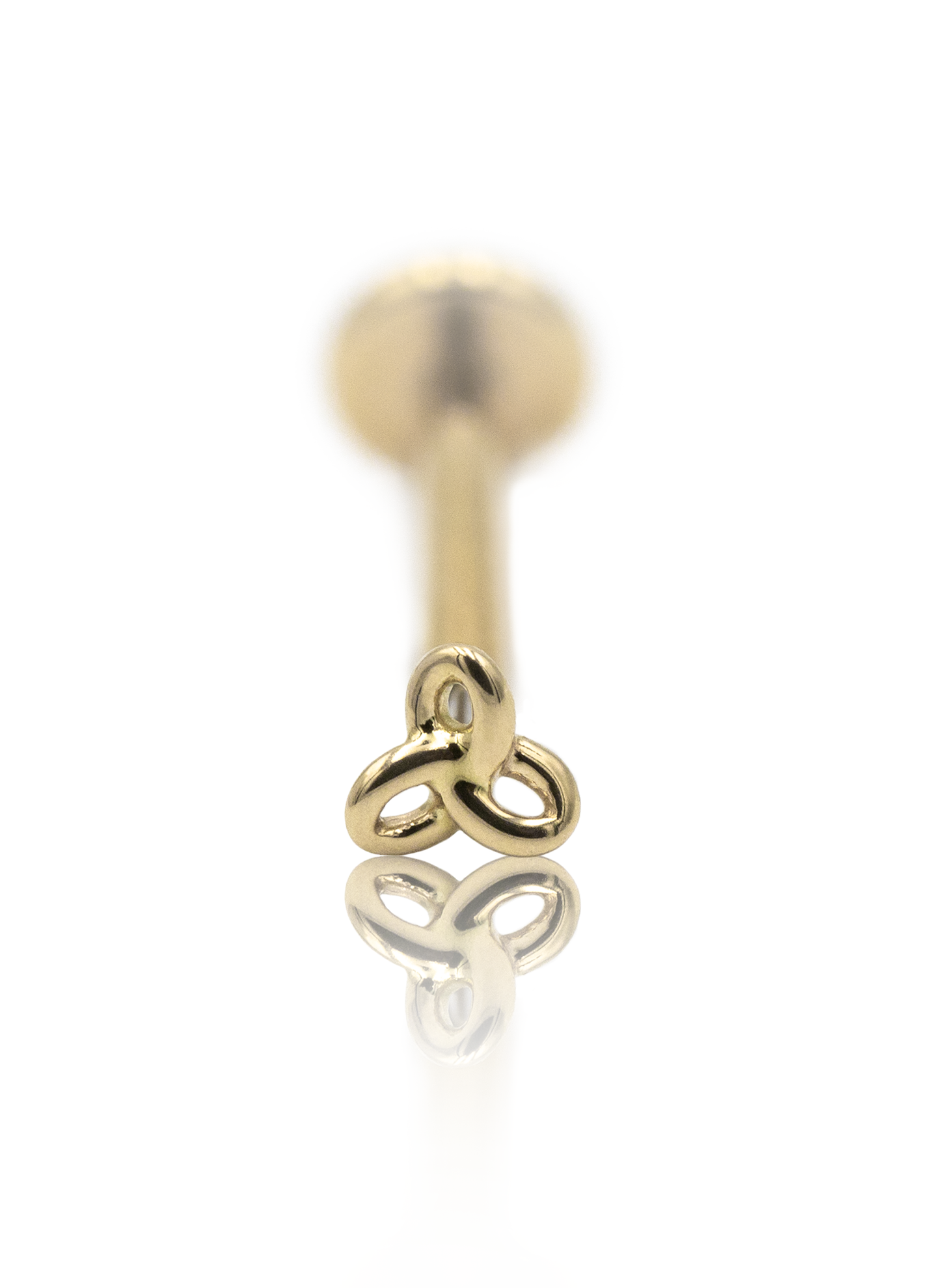 "Pretzel" Earring - 14K Gold Labret