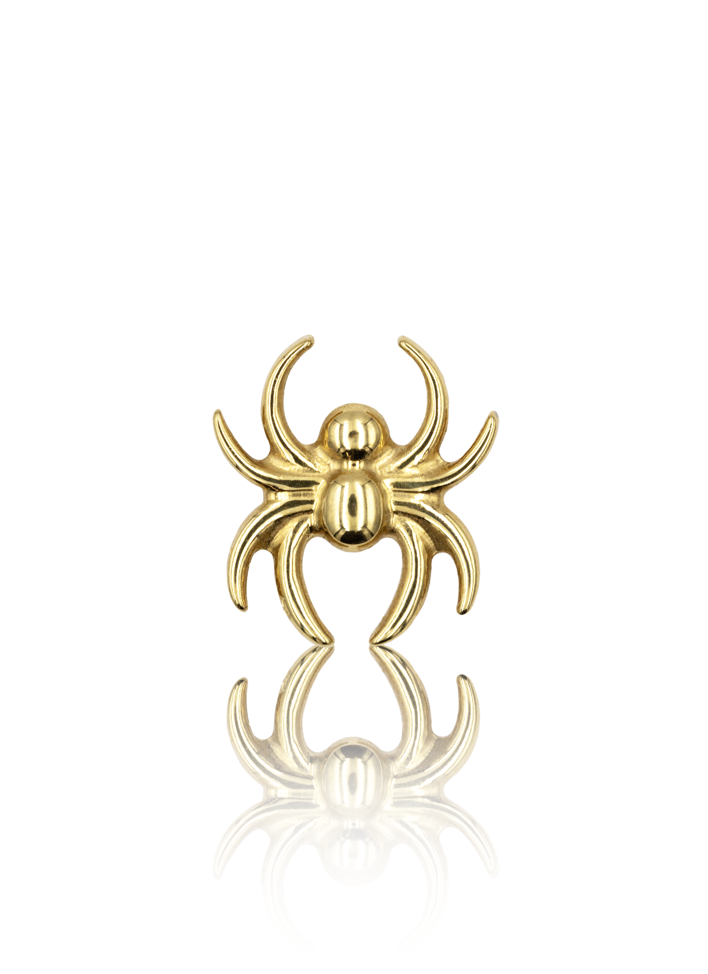 Kolczyk do ucha "Small spider" - anodyzowana tytanowa nakrętka