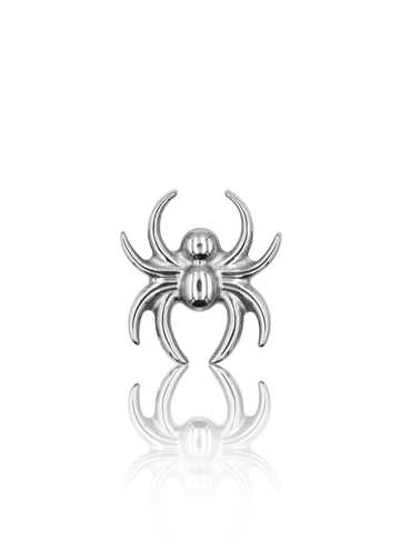 Kolczyk do ucha "Small spider" - tytanowa nakrętka
