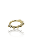Kolczyk do ucha/ nosa "A lot of ice gold" - tytanowy clicker z cyrkoniami