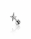 "Small star" ear stud - titanium labret with a star