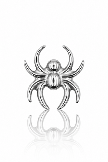 Kolczyk do ucha "Small spider" - tytanowa nakrętka