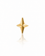 "Small star" ear stud - anodized titanium labret with a star