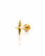 "Small star" ear stud - anodized titanium labret with a star