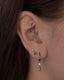 Kolczyk do ucha "Trójeczka" - tytanowy labret