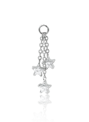 "Falling Stars" Pendant - Titanium Pendant with Stars