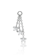 "Falling Stars" Pendant - Titanium Pendant with Stars