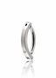 Navel ring "Empty space" - titanium earring with cubic zirconia