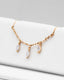 Łańcuszek do przekłucia "Golden Crystal Dew Chain" - łańcuszek ze złota 14K z cyrkoniami