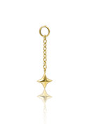 Zawieszka "Hanging Star" - złota tytanowa zawieszka z gwiazdką