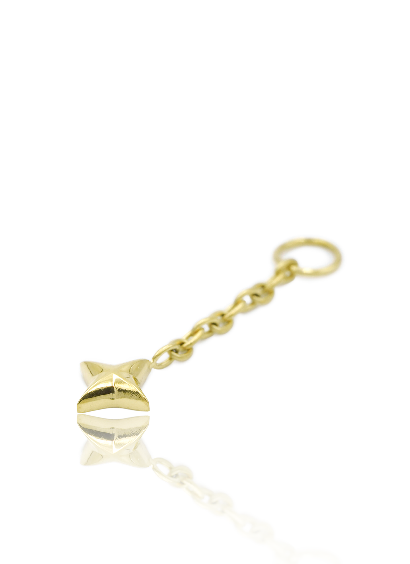 Zawieszka "Hanging Star" - złota tytanowa zawieszka z gwiazdką