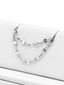 Podwójny łańcuszek do przekłucia "Silver Shimmer Chain" - łańcuszek z białego złota 14K