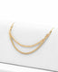 Podwójny łańcuszek do przekłucia "Goldline Double Chain" - łańcuszek ze złota 14K