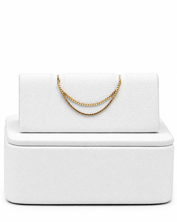 Podwójny łańcuszek do przekłucia "Goldline Double Chain" - łańcuszek ze złota 14K