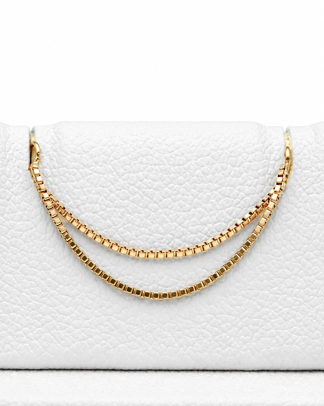 Podwójny łańcuszek do przekłucia "Goldline Double Chain" - łańcuszek ze złota 14K