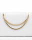 Podwójny łańcuszek do przekłucia "Goldline Double Chain" - łańcuszek ze złota 14K