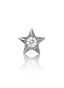 Kolczyk do ucha "Stardust Star" - tytanowy labret z cyrkonią