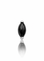 Kolczyk do ucha "1 long stone black" - tytanowy labret z czarnym onyksem