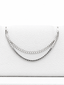 Podwójny łańcuszek do przekłucia "Silverline Double Chain" - łańcuszek z białego złota 14K