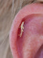 Kolczyk do ucha "Golden Koi Fish" - nakrętka 14K w kształcie rybki Koi