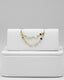Podwójny łańcuszek do przekłucia "Golden Shimmer Chain" - łańcuszek ze złota 14K