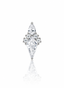 Kolczyk do ucha "Diamond crystal"- tytanowy labret z cyrkoniami