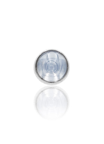 Kolczyk do ucha "1 stone mist blue" -  tytanowy labret z szaroniebieskim kamieniem