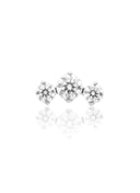 Kolczyk do ucha "Small tiara" - tytanowy labret z cyrkoniami