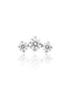 Earring "Small tiara" - titanium labret with zircons