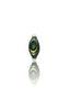 Kolczyk do ucha "1 long stone peacock" - tytanowy labret w kształcie łezki z muszlą abalone