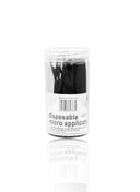 Microbrush – mikroaplikatory jednorazowe czarne 100 szt. bezpyłowe