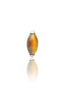 Kolczyk do ucha "1 long stone tiger eye" – tytanowy labret w kształcie łezki z tygrysiem okiem