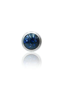 Kolczyk do ucha "1 stone galaxy" – tytanowy labret z blue goldstone