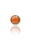 Kolczyk do ucha "1 stone sandstone" – złoty tytanowy labret z goldstone