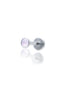 "1 stone pink" ear stud - titanium labret with stones