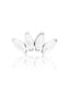 Kolczyk do ucha "4 stone pearl white" – tytanowy labret z masą perłową