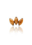 Kolczyk do ucha "straight 3 stone sandstone" – tytanowy labret z goldstone