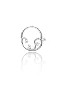 Kolczyk do ucha "Infinity sparkle" - tytanowy clicker z cyrkoniami