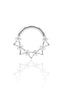 Kolczyk do ucha lub nosa "Stellar crown" - tytanowy clicker z cyrkoniami