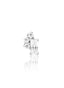 Kolczyk do ucha "Crystal bouquet" - tytanowy labret z cyrkoniami