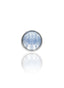 Kolczyk do ucha "1 stone light blue" -  tytanowy labret z jasnoniebieskim kamieniem